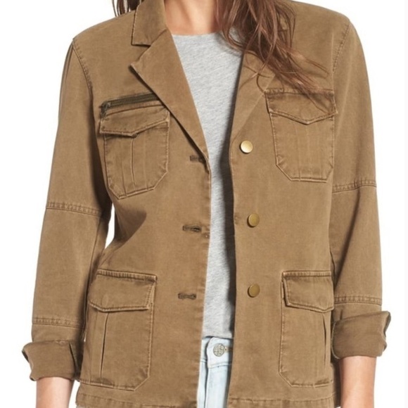 Pam & Gela Utility Embroidered Floral Print Jacket - Picture 4 of 15